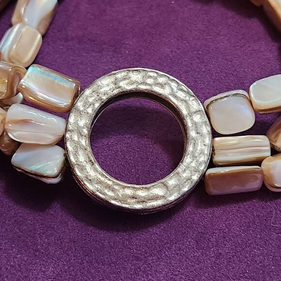 🩵Premier "Sandstone" Multistrand Beaded Bracelet - Picture 3 of 12